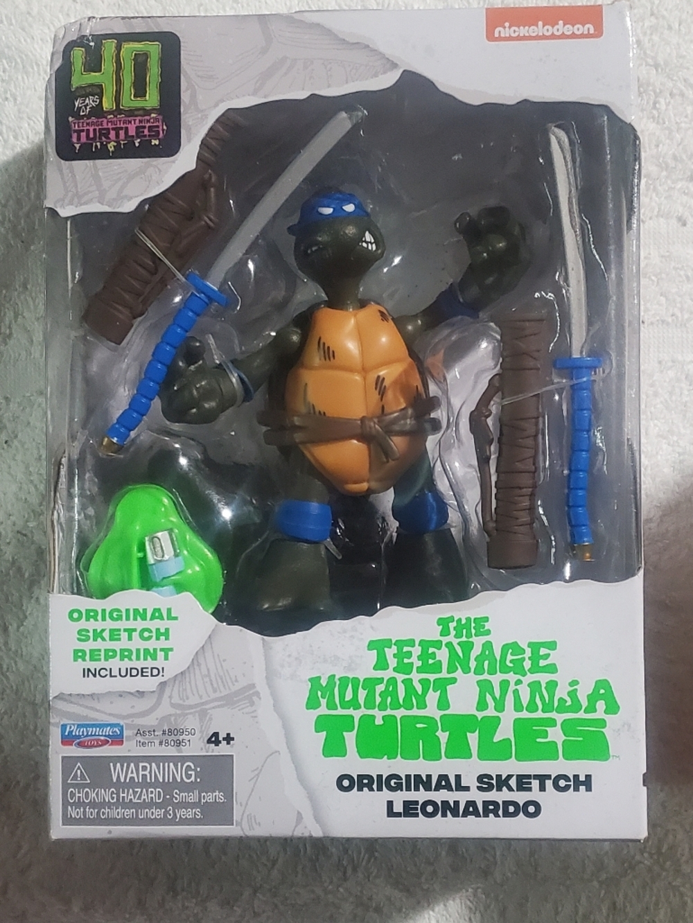 Nickelodeon Teenage Mutant Ninja Turtles Leonardo Figure - Green, Blue & Brown